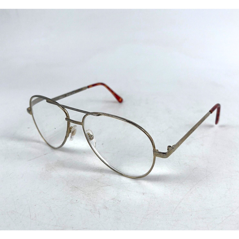 Foster Grant Spare Pair SP103 Eyeglasses Frame Men Silver Metal‎ Full Rim Oval